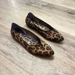 Rothy’s The Point Wildcat Leopard Flats